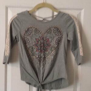 Girls Embellished Top Sz Small